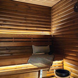 PISTEETÖN SAUNA LED-valonauha valaisee saunan puupinnat tyylikkäästi ja luo tunnelmallisen ympäristön.