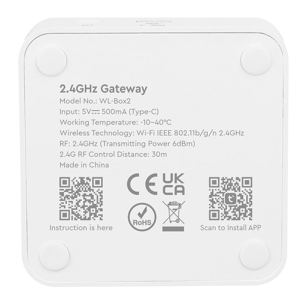 MiBoxer 2.4GHz Gateway WL-Box2 - Smart LED 2.4G / EASY RF 2.4G (med Google Home och Amazon Alexa-anslutning) 
