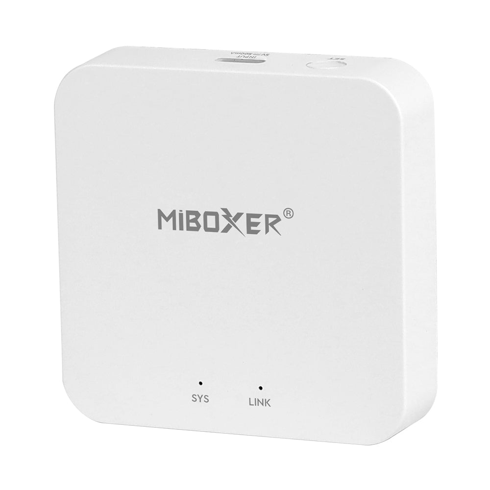 MiBoxer 2.4GHz Gateway WL-Box2 - Smart LED 2.4G / EASY RF 2.4G (med Google Home och Amazon Alexa-anslutning) 